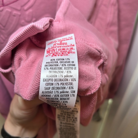 Disney Mickey Mouse Pink Crewneck Pullover Sweatshirt Womens XL - Picture 4 of 5